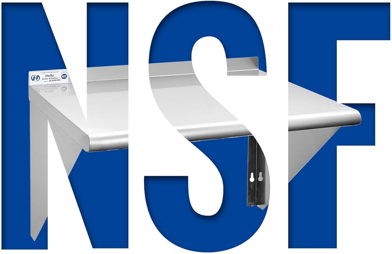 Hally Sinks Tables H 18x24 Inch Stainless Steel Shelf 300 lb