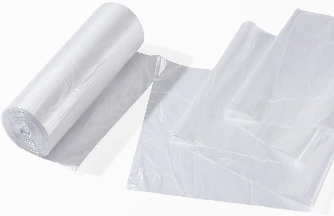 TYPLASTICS 45-48 Gallon Clear Trash Can Liners 200 Pack