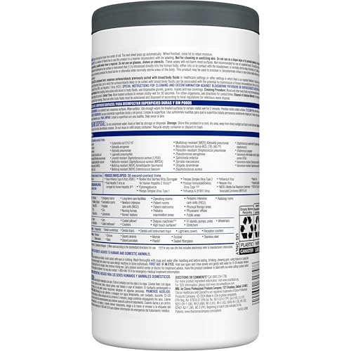 Clorox Healthcare VersaSure Cleaner Disinfectant Wipes 150 Count
