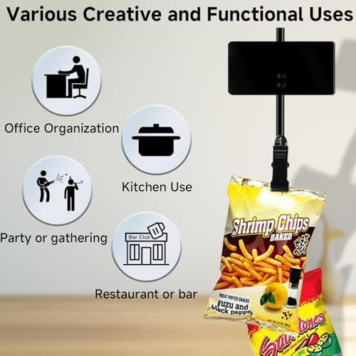 Hanging Merchandise Strips with 6 Clip Holders 4 Pack