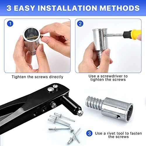 6Pcs Threaded Tip Replacement for Broom Handle and Mop Poles
