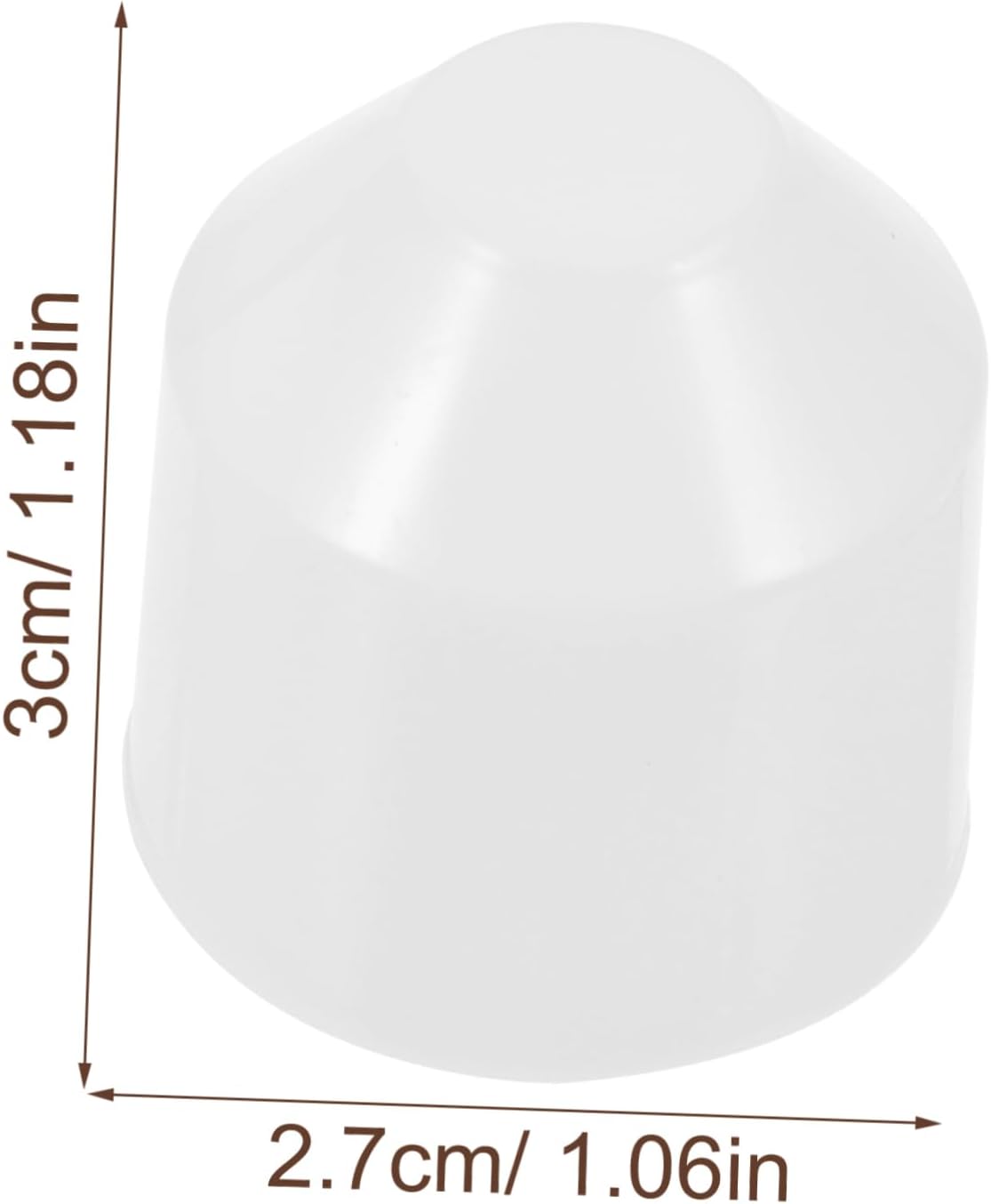 HOMSFOU 50pcs Lamp Holder Plastic Cover Decorative Finial