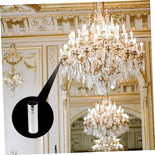 2pcs Chandelier Base Covers Crystal Lamp Holder Sleeves for Decorative Replacement