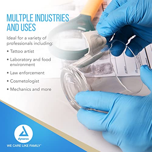 Dynarex Nitrile Exam Gloves Medium 100 Count Pack of 10