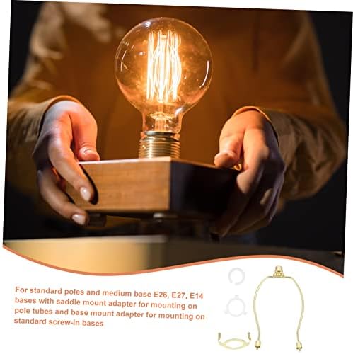 1set Heavy Duty Lamp Harp Bracket Adapter for Table and Floor Lamps