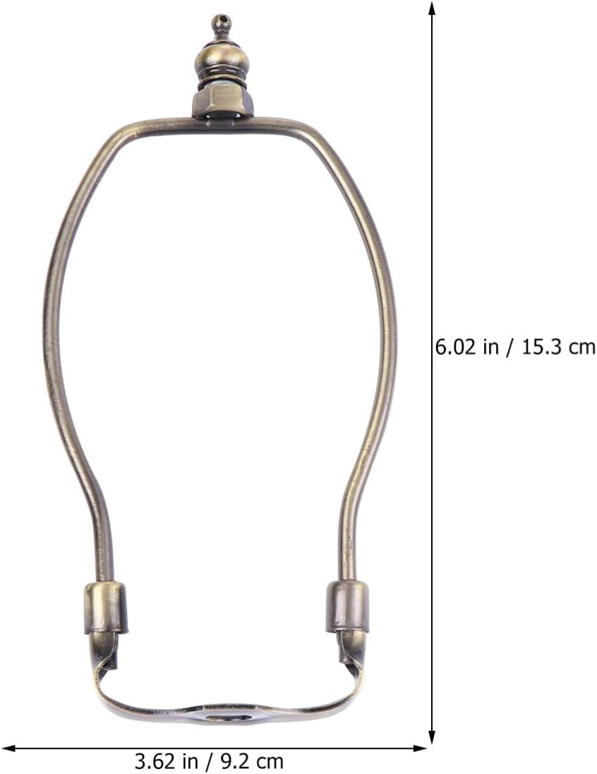 POPETPOP 6 Inch Brass Lamp Harp Holder Kit