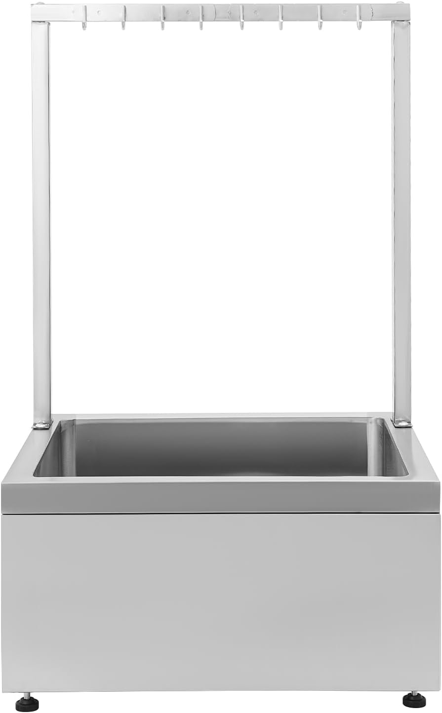 LOYALHEARTDY Stainless Steel Floor Mop Sink with Tool Rack