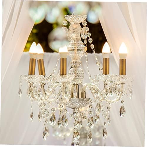 2pcs Chandelier Base Cover Lamp Holder Tube Sleeve for Crystal Chandelier
