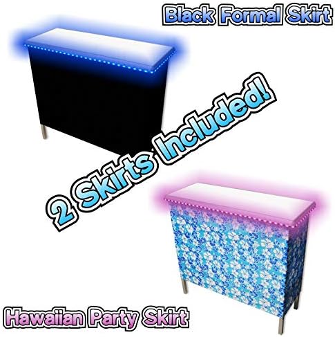 PARTYPONG Folding Portable Party Bar with LED Lights
