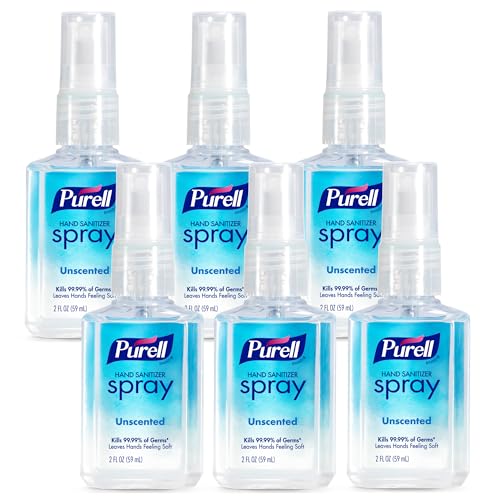 PURELL Advanced Hand Sanitizer Spray 2 fl oz Pack of 6 Unscented