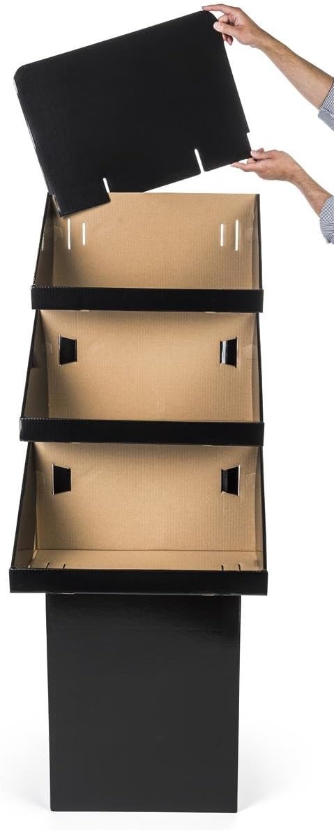3 Tier Point-of-Purchase Display Bin Set of 3