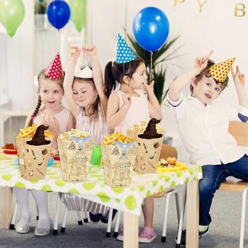 Zliisang Magic Party Popcorn Boxes 20pc Birthday Treat Containers