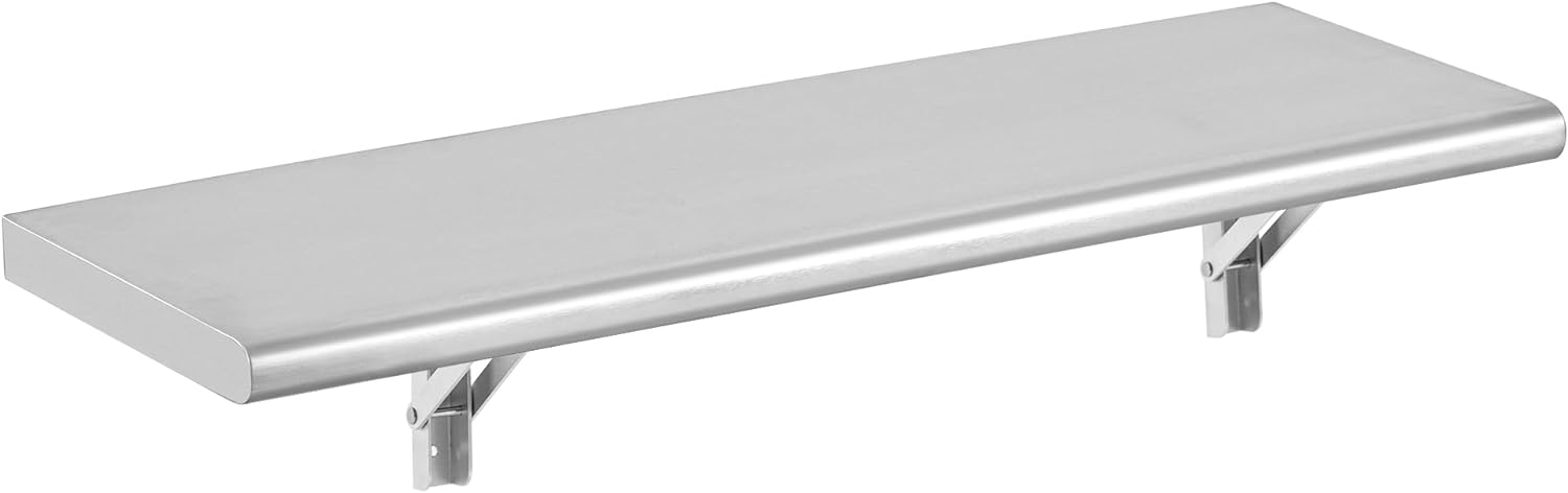 Picesa 36 Inch x 12 Inch Stainless Steel Folding Serving Shelf