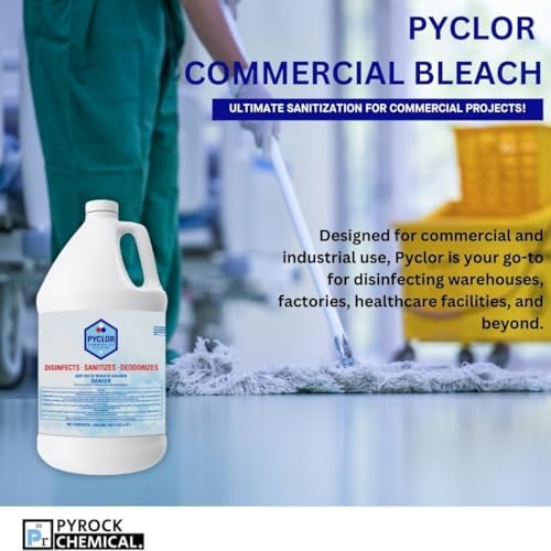 Pyclor Sodium Hypochlorite 615 Commercial Liquid Bleach 6 Gallons