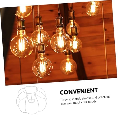 Vintage Iron Wire Pumpkin Lampshade Holder DIY Table Lamp Frame