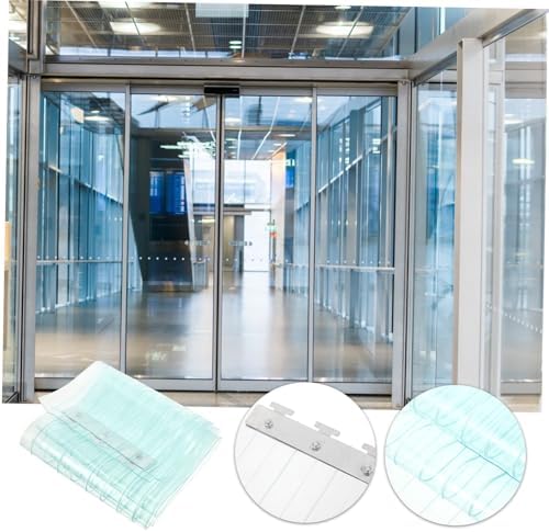 Ciieeo Transparent Door Curtain for Bathrooms and Garages