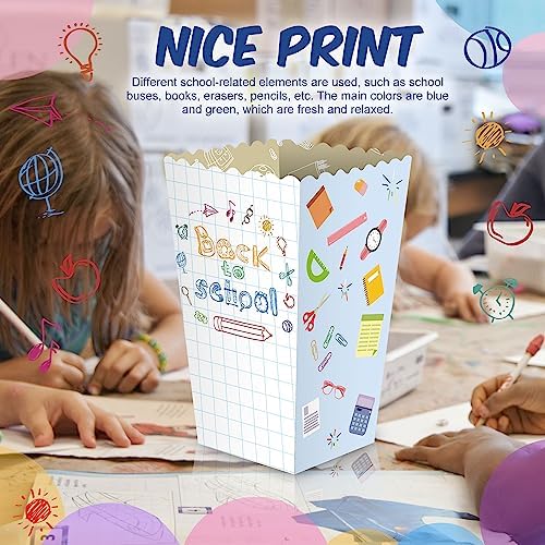 Adnee 30 Pack Back to School Popcorn Boxes