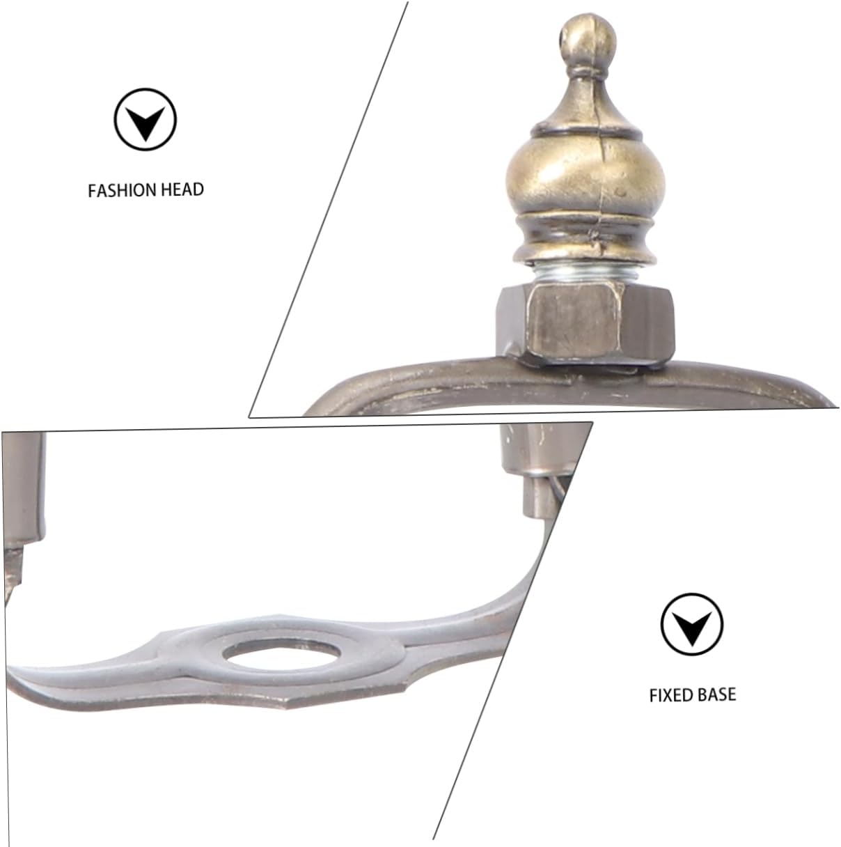 1pc Bronze Lamp Bracket Harp Holder for Table and Floor Lamps