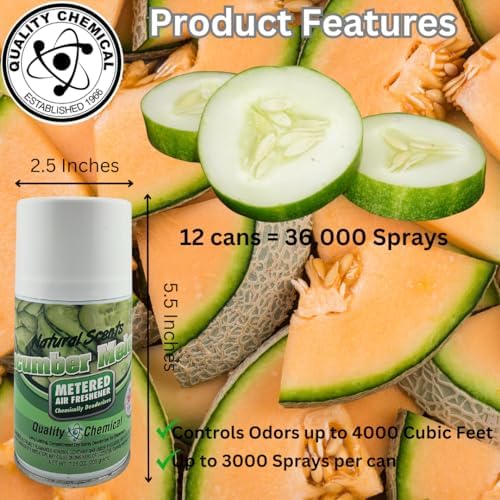 Quality Chemical Cucumber Melon Refill Can - 725 Oz Pack of 12