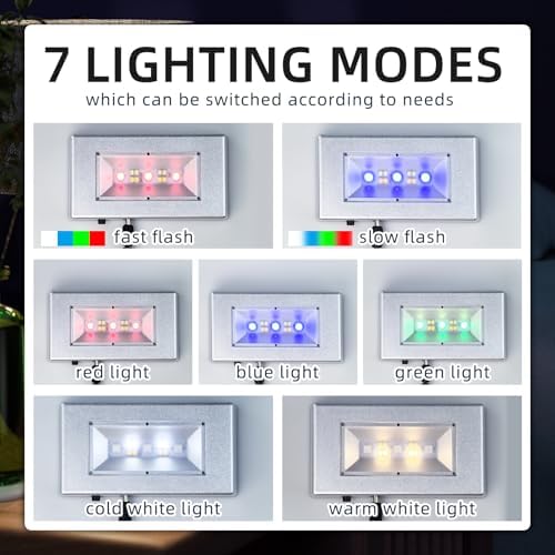 LED Light Base Rectangle Display Stand with 7 Color Modes and USB Cable