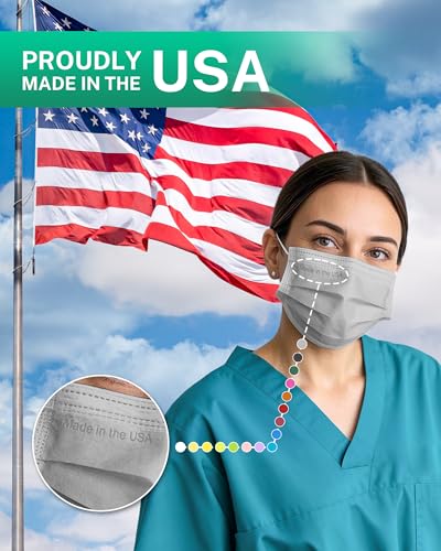 EG EcoGuard USA-Made 4 Ply Face Masks 50 Pack