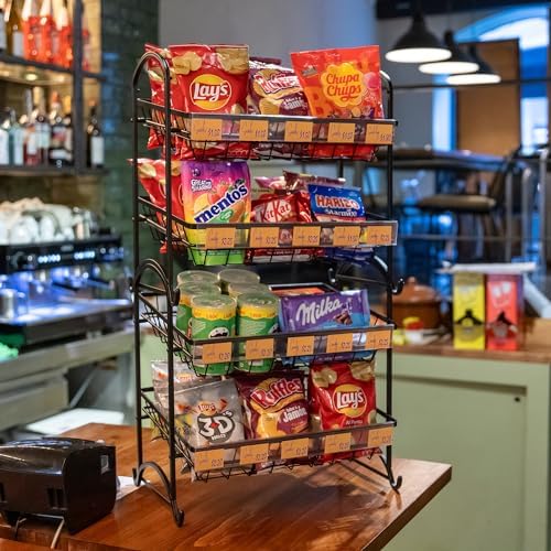 Candy Display Rack Stackable Snack Organizer Countertop Organizer 1-Pack