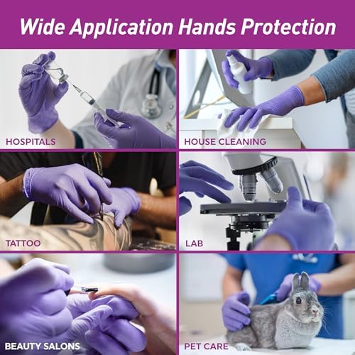 MedPride Powder-Free Nitrile Exam Gloves Large 100 Count Pack of 10