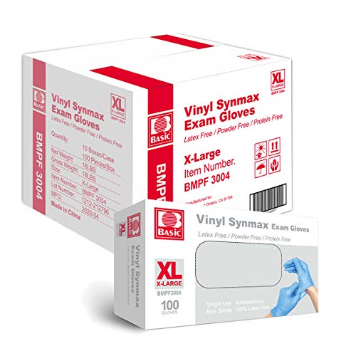 Basic Medical Nitrile Exam Gloves Case of 1000 Xtra Large