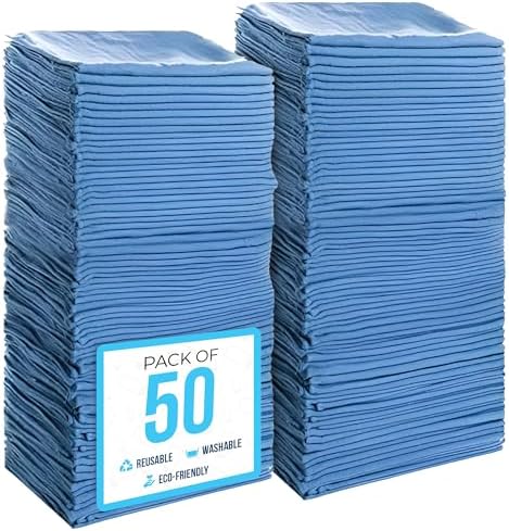 Simpli-Magic Premium Shop Towels 14x12 50 Pack Commercial Grade Blue