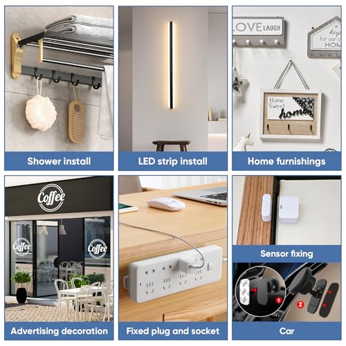 Double Sided Foam Tape for Alarm Sensors and Home Decorations 12in x 165ft