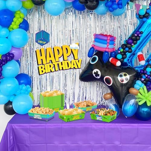 24pcs Llama Game Birthday Food Trays Set