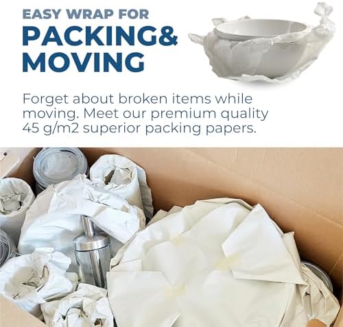 Fabricube 800 Sheets Blank Packing Paper 20 lb Bulk