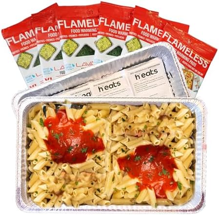 Flameless Food Warming Pads 6 Pack - Safe and Reusable Buffet Warmers