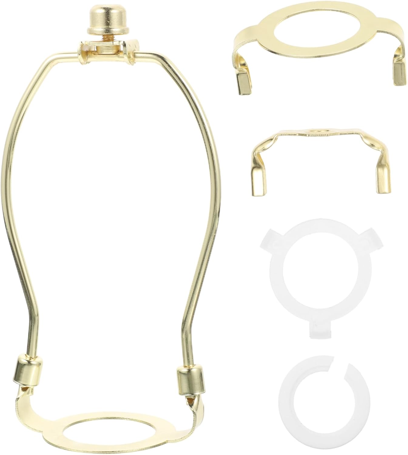 Jojofuny 2sets Heavy Duty Lamp Harp Adapter for Standard Bases and Sturdy Construction