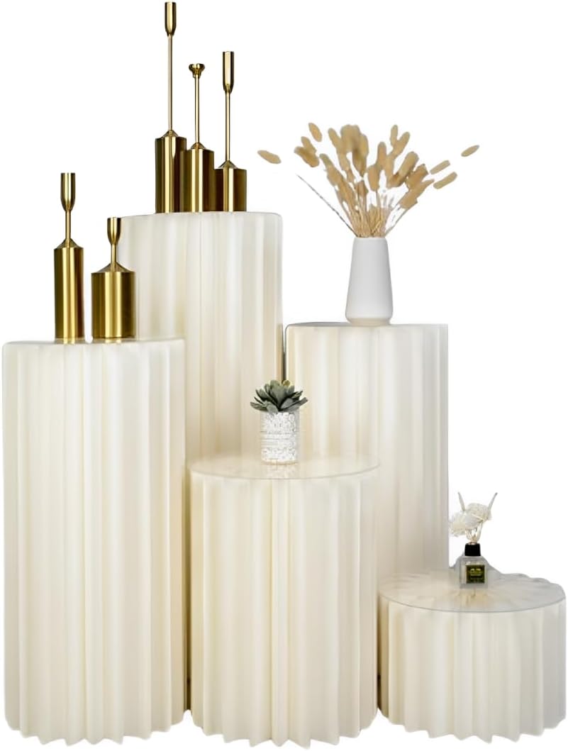 Cylinder Display Stand with 5PCS Color Options