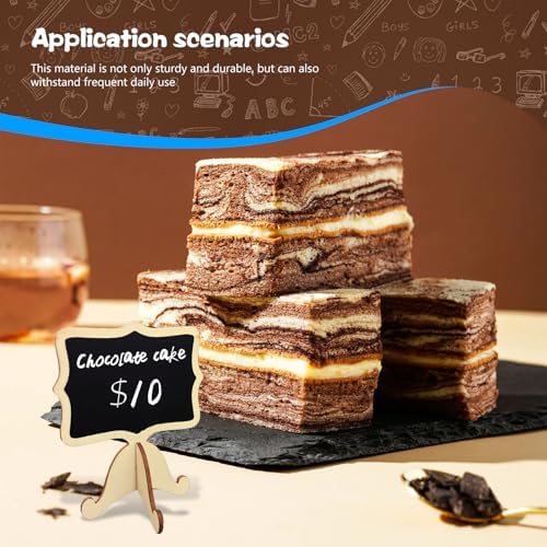 20 Piece Mini Chalkboard Set with Wooden Brackets