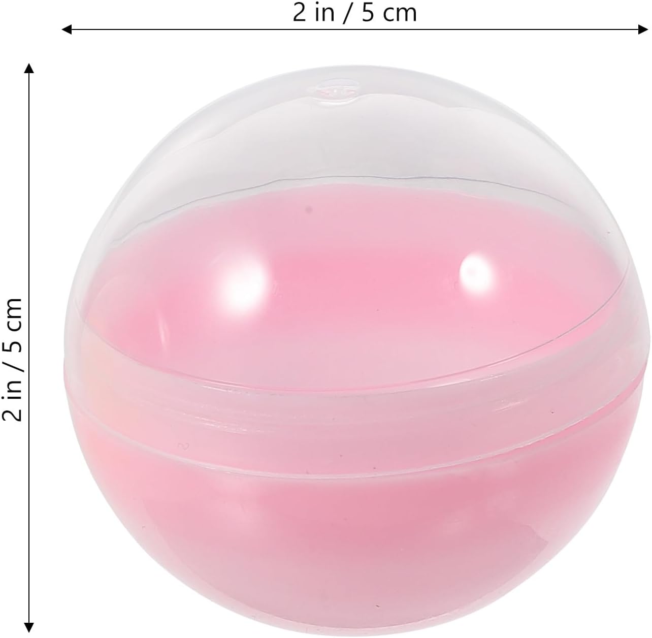 FAVOMOTO 50PCS Clear Round Vending Machine Balls