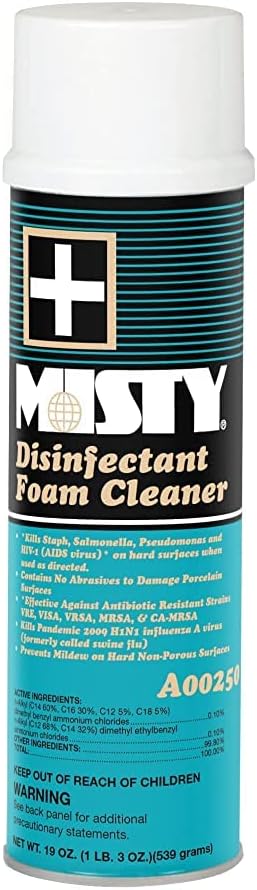 Misty Disinfectant Foam Spray 19 oz Case of 12