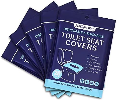 XL 100PCS Toilet Seat Covers - Flushable Disposable Travel Essentials