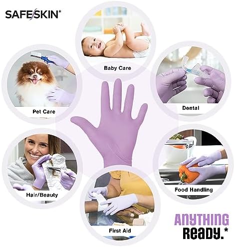 SAFESKIN Nitrile Gloves POP-N-GO Pack of 50 or 200 Powder Free