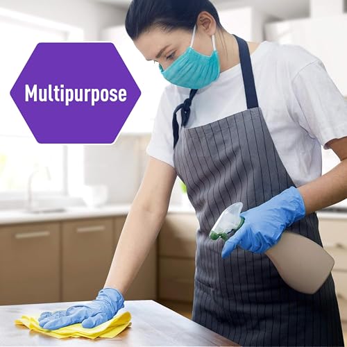 MED PRIDE Nitrile-Vinyl Blend Exam Gloves Medium 100 Pack