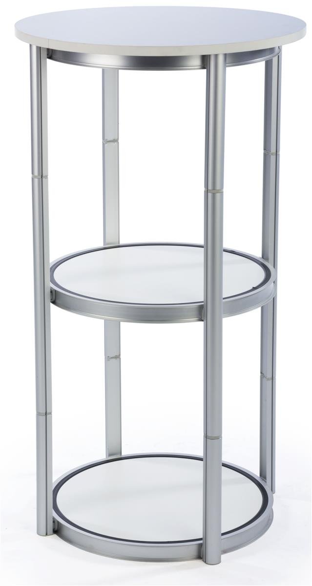 Displays2Go Portable Display Case With Twist Design 4 Shelves