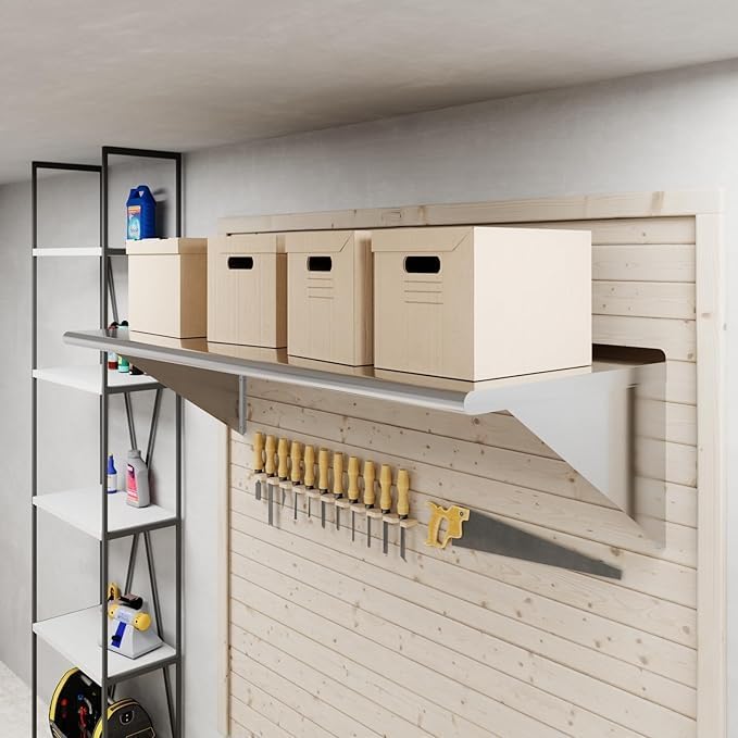 Heavy Duty Stainless Steel Wall Shelf 24x60