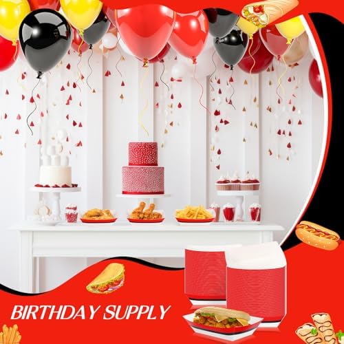 Baderke 100 Pcs Disposable Food Trays for Parties