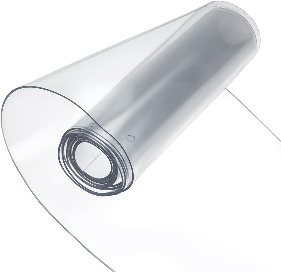 BENECREAT 673 Feet Clear PVC Door Curtain for Basement Stable Pet House