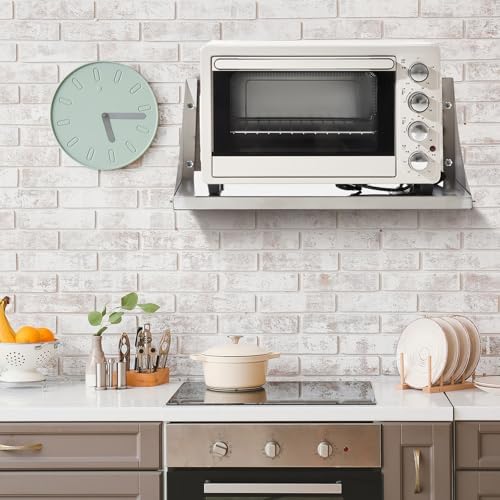 Blulu Stainless Steel Wall Shelf with Side Guards 24x12 Inch Heavy Duty Commercial Kitchen Storage Rack