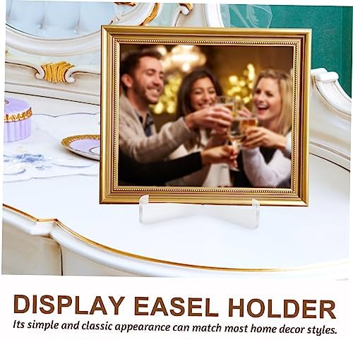 Cabilock 22Pcs Acrylic Easel Stand for Plates Photos Artworks Home Decor Display