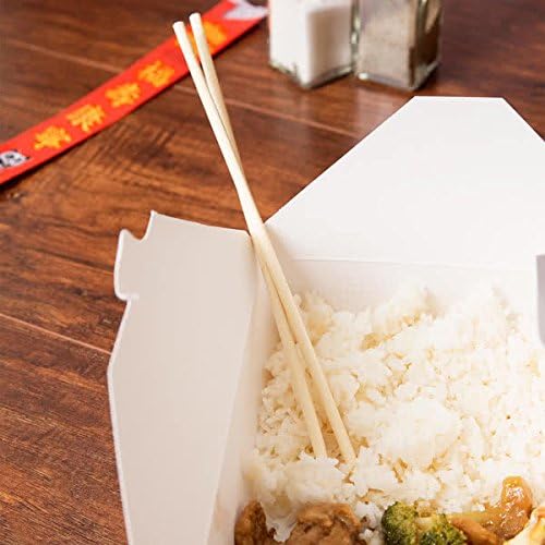 Fold Pak Combo Pack of 25 Take Out Boxes with 25 Chopsticks