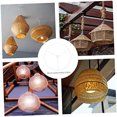 Vaguelly 2pcs Metal Lampshade Frame for DIY Lighting Projects