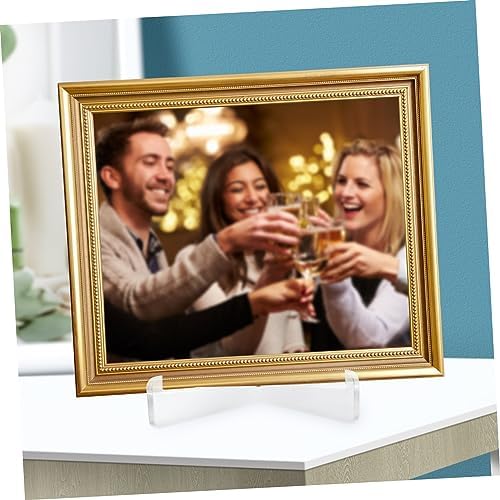 Cabilock 22Pcs Acrylic Easel Stand for Plates Photos Artworks Home Decor Display